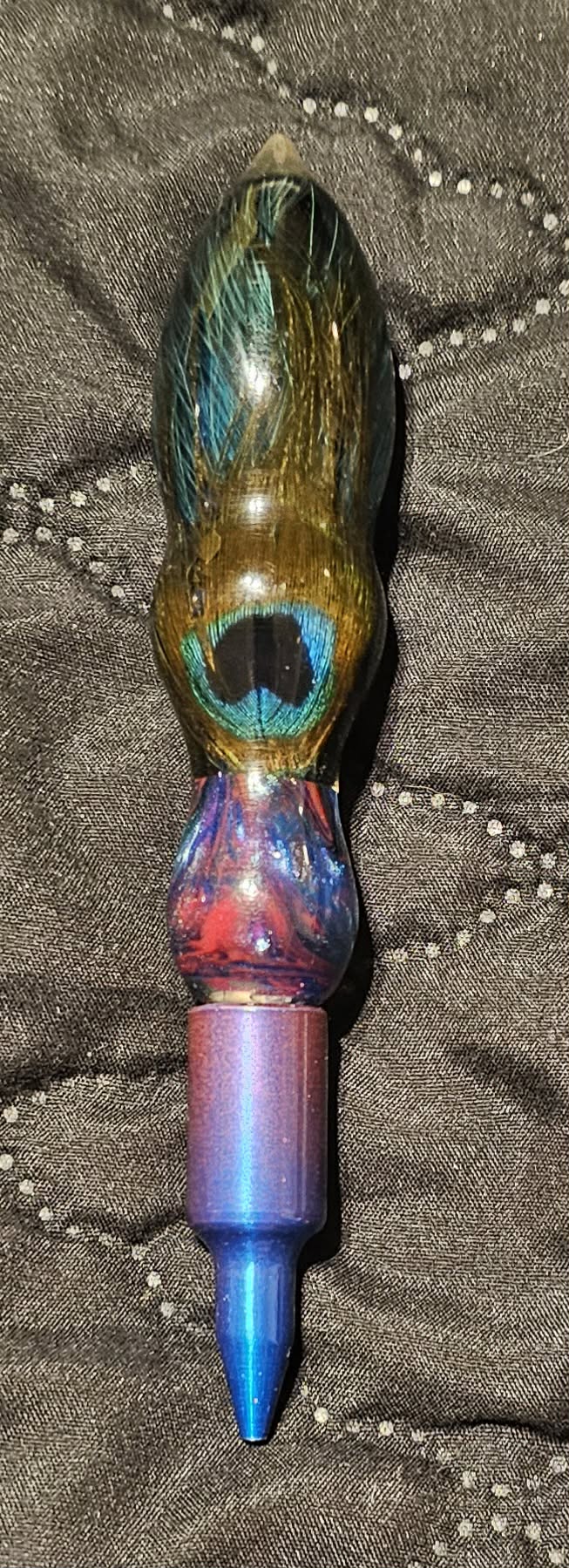 6 Total Inches Regular Grip (Peacock Feather)
