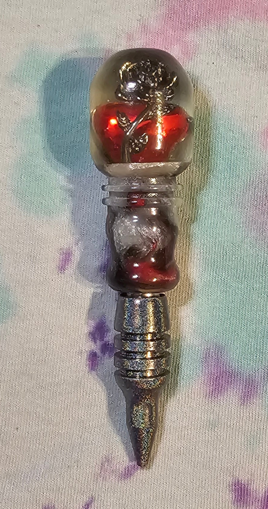 Rose Heart 4 total inches Thick Grip