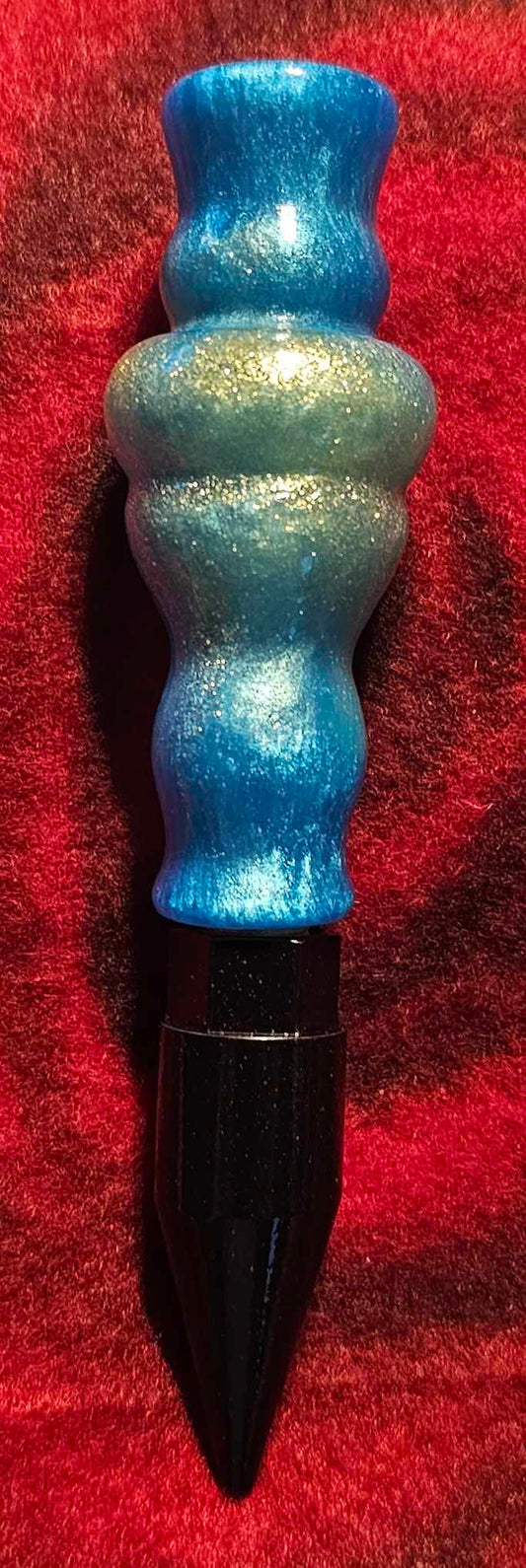 Blue/Gold (Pre-Turned) 5 inch with tip. Pictured Tip is for reference only