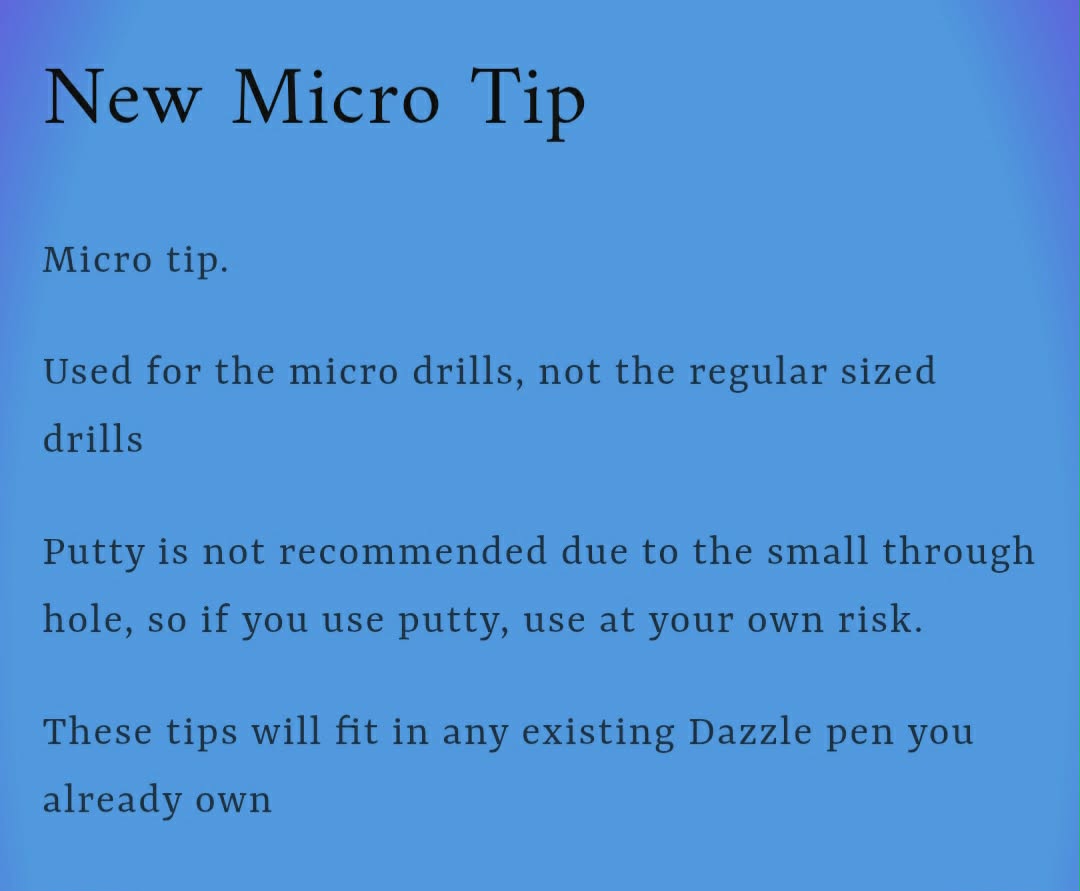 MICRO TIP 6 Total inches. Regular Grip