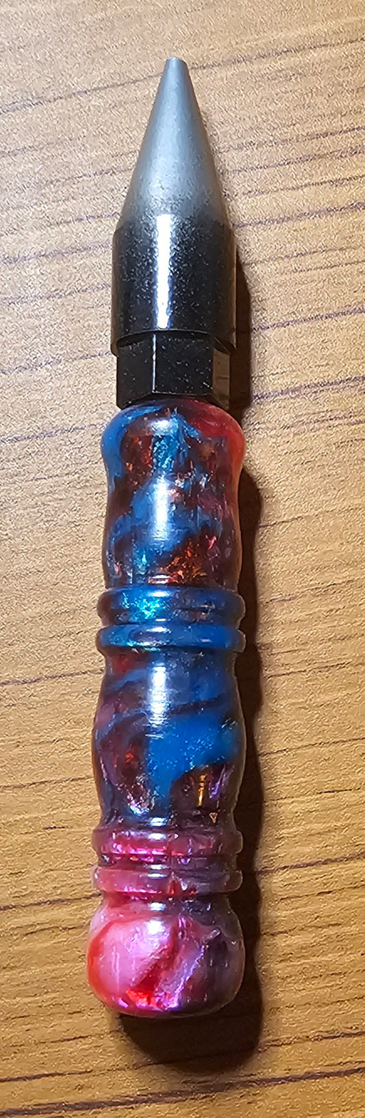 Red/Pink/Teal  5 inch Slender/Regular Grip