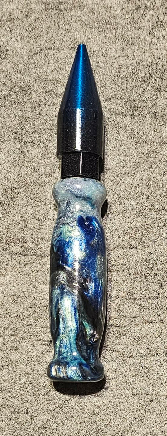 Blue and Black Regular grip 4.5 Total inches