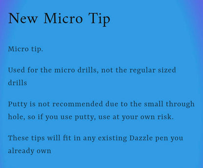 MICRO TIP 5 Total inches. Slender Grip